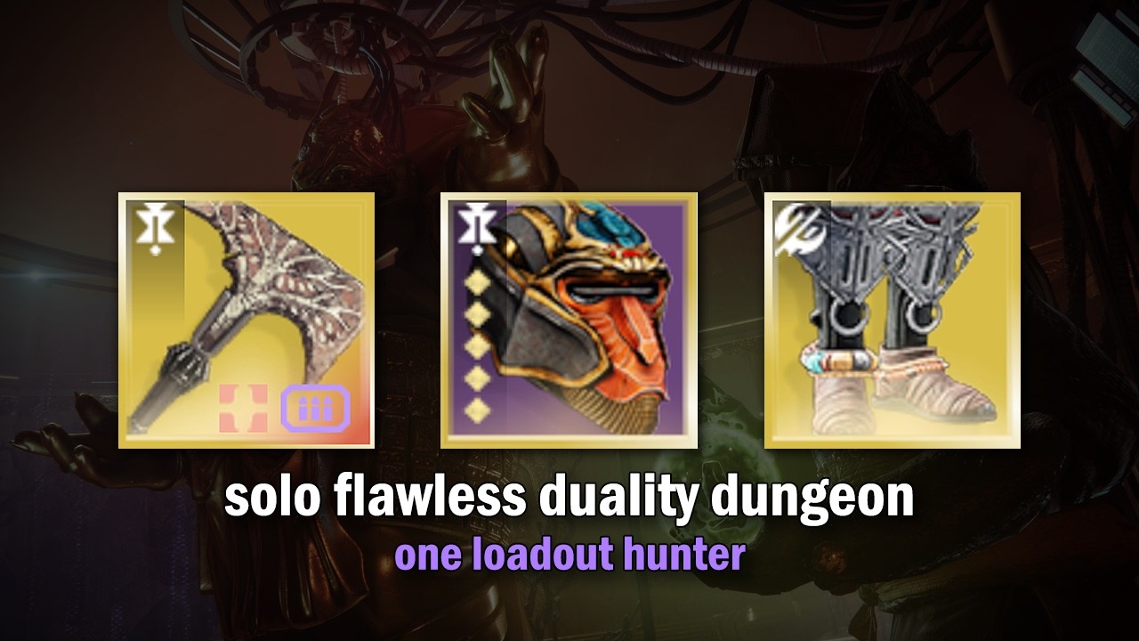 One Loadout Hunter vs Solo Flawless Duality Dungeon [Destiny 2]