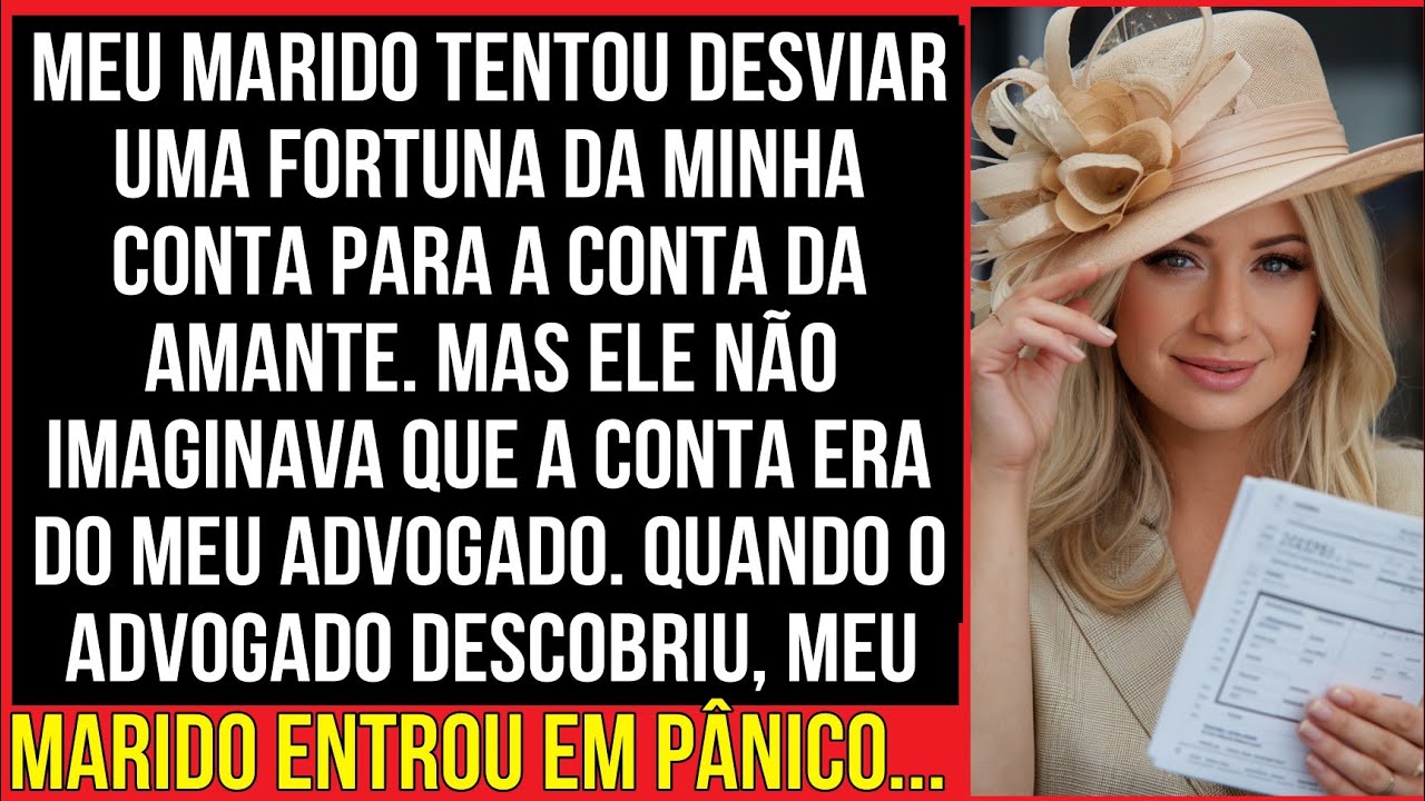 MEU MARIDO TENTOU DESVIAR UMA FORTUNA DA MINHA CONTA PARA A CONTA DA AMANTE...