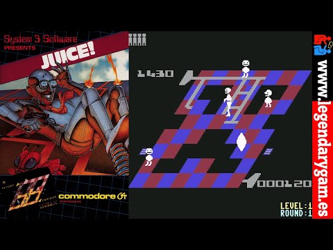 Juiced - (1983) - Tronix - C64 Retro Gameplay - Early Snake Variant in Isometric View!