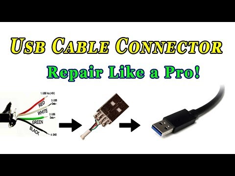 How to repair usb cable connector