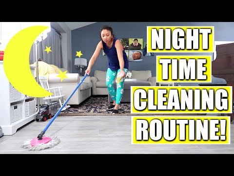CLEAN WITH ME: Night Time Cleaning Routine Video