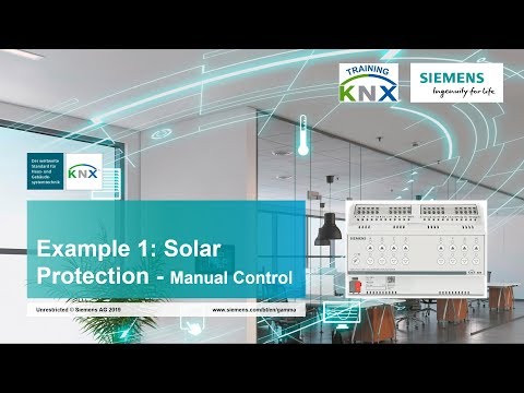 Solar Protection Applications Sample 01: Manual operation