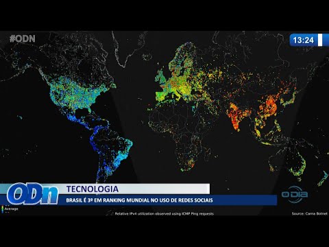 Brasil eÌ 3º em ranking mundial no uso de redes sociais 07 10 2021