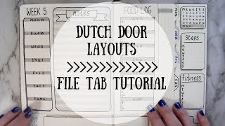 Bullet Journal || Dutch Door Tutorial Part 3