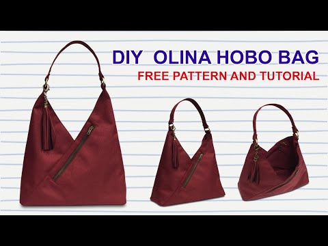DIY How to make Kipling Olina Inspired Bag - Tutorial Cara Membuat Tas Hobo - Making with Miko Craft