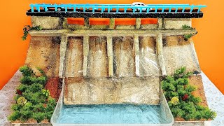 Water Dam model making from cardboard| Hydropower energy model for school project| Water Dam project