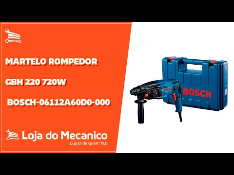 Martelo Rompedor GBH 220 720W  com Maleta  - Video