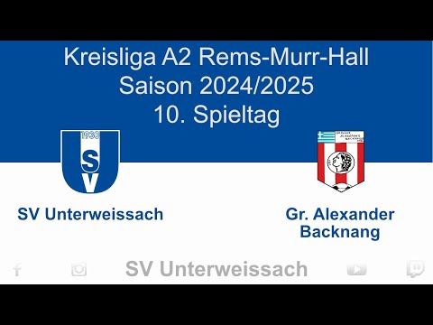 10.Spieltag Kreisliga A2 | SV Unterweissach I vs Grosser Alexander Backnang I