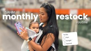 How I Plan a Monthly Grocery Restock + Budget as a SAHM | Real Life Prep in Notion