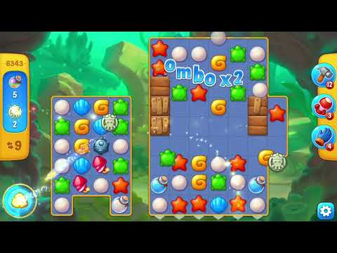 [FISHDOM Walkthrough] Level 6343 Hard (Qua màn - Fishdom)