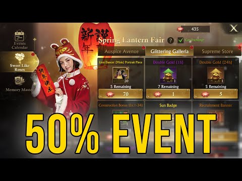 Spring Lantern Fair Event | 50% Event Upgrades - Guns of Glory