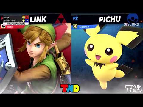 HeRo (Link) vs Shockwave (Young Link/Pichu) - Losers Quarter-Finals | TheNintenDudes Online #5
