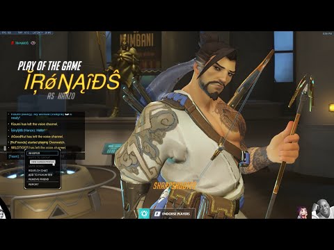 POTG! IronAids HANZO GAMEPLAY OVERWATCH SEASON 30 TOP 500