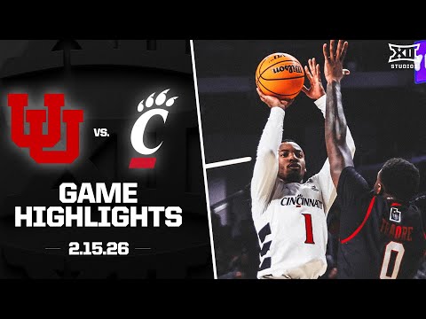 Utah vs. Cincinnati Game Highlights | 2025-26 Big 12 Men's Basketball