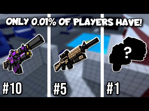 Top 20 RAREST WEAPONS in PIXEL GUN 3D! (Only 0.01% of players have them!)