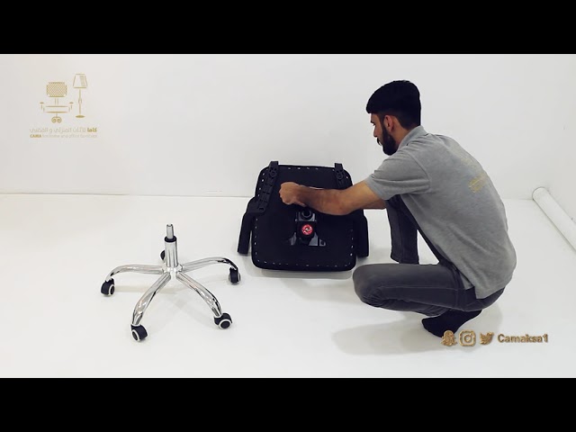 كرسي مكتبي ظهر شبك اسود YA60 BLACK