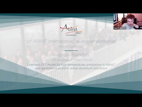 Extended FPMD model for high temperatures simulations in ABINIT and applications (Augustin Blanchet)