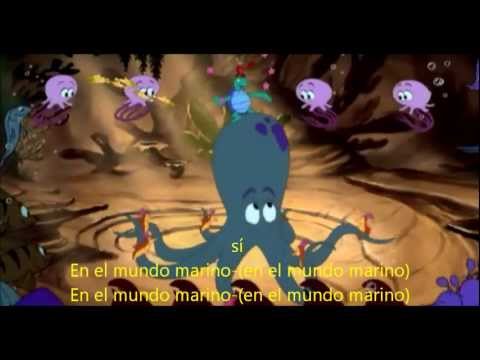 The little mermaid-under the sea russian with lyrics in Spanish -Bajo el mar Rusia subtitulado