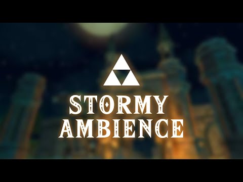 Hyrule Field Night | Twilight Princess | Stormy Ambience [10 Hours]