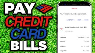 How to Pay Credit Card Bill on Bank of America App Online - 2024