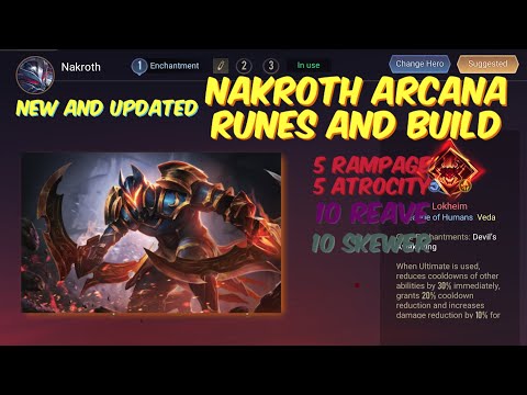[UPDATED] NAKROTH ARCANA RUNES AND BUILD/AoV/RoV/Liên Quân/(Read Description for more info)