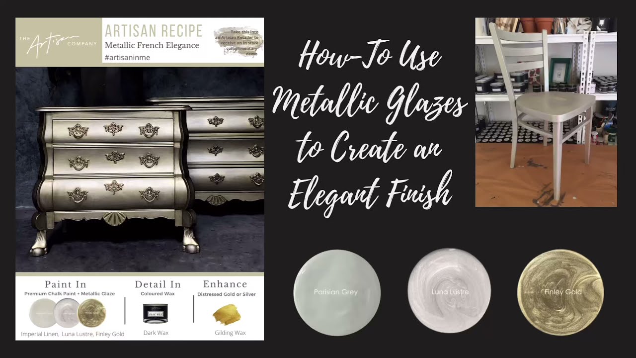 How-To Use Metallic Glazes to Create an Elegant Finish