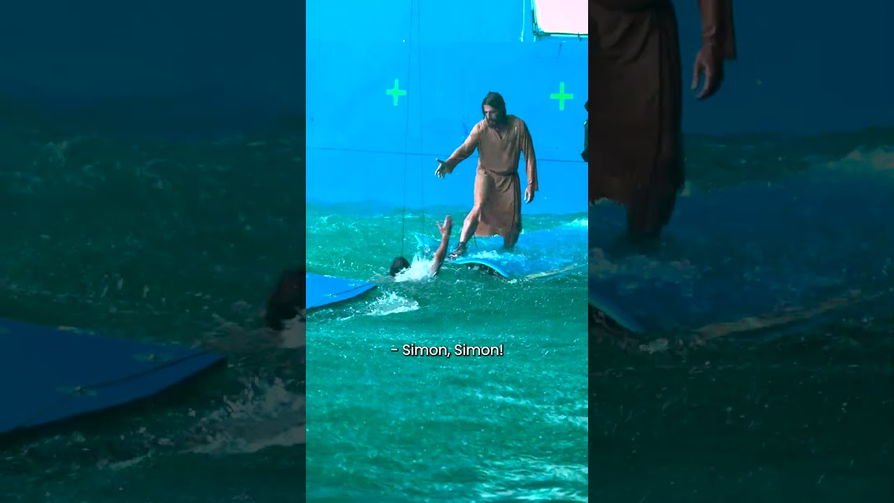 For the sake of biblical accuracy, we cut out Simon levitating above the water. ;)