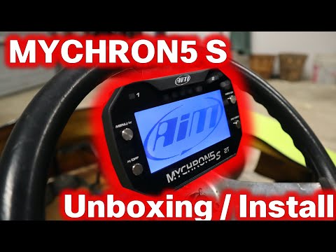 AIM Mychron 5S Unboxing and Install on the Kart