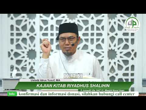 Riyadhus Shalihin,-Bab-50, Rasa Khauf (Takut) Kepada Allaah - Ustadz Idrus Yusuf, MA