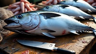 Download lagu Everyday of My Life ❗🔥 Exploring Sorong Fish Market live broadcast of yellowfin tuna cutting mp3