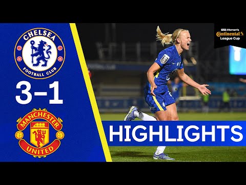 Chelsea 3-1 Manchester United | The Blues Reach The League Cup Final | Continental Cup Highlights