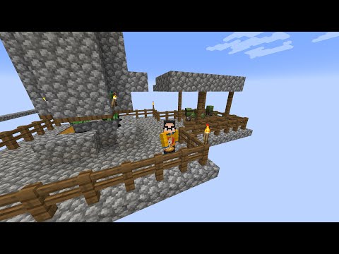 🌟Sky Village Build Challenge - Minecraft Skyblock Part 3🌟