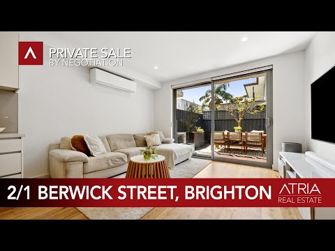 2/1 Berwick Street, Brighton, VIC 3186, 2 Schlafzimmer, 1 Badezimmer, Apartment