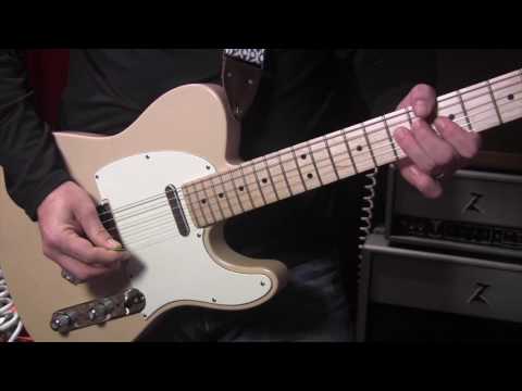 Nick Silver Pickups SWEENEY TODD Telecaster pickup demo with Fender Highway 1 Tele