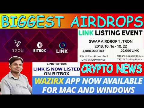LINK AND TRON BIGGEST AIRDROPS ON BITBOX EXCHANGE | Cryptocurrency news today | Latest Airdrops Video