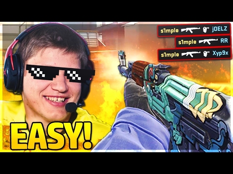 S1mple vs Renegades. Epic ace. 5 ak-47 kills. Natus Vincere vs Renegades.