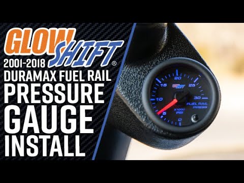 Installation | GlowShift Fuel Rail Pressure Gauge for 2001-2018 GM 6.6 Duramax