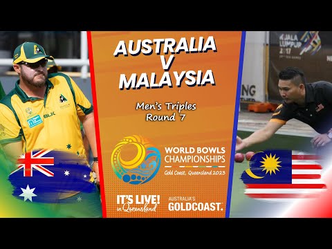 2023 World Bowls Championships - Men’s Triples - Round 7 - Australia v Malaysia