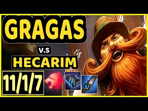 4LAN (GRAGAS) vs HECARIM - 11/1/7 KDA JUNGLE GAMEPLAY - BR Ranked DIAMOND