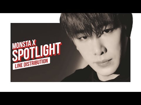MONSTA X - SPOTLIGHT Line Distribution (Color Coded)