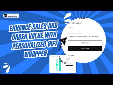 Enhance sales and order value with personalized gift wrapping option | Shopify Store