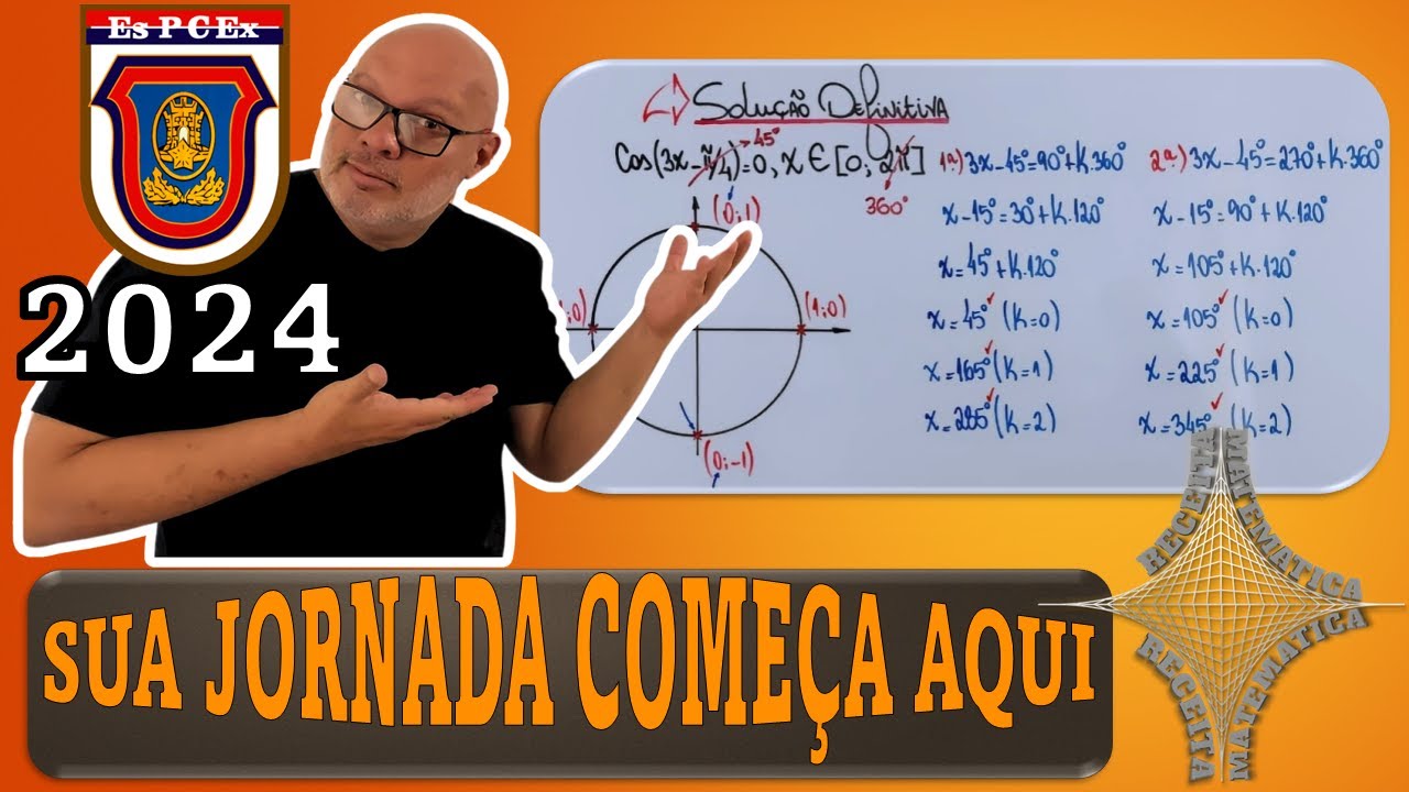 EQUAÇÕES TRIGONOMÉTRICAS/ESPCEX 2024