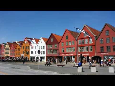 Bergen Norway (with Edvard Grieg - Morning Mood)