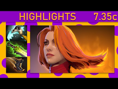 ✨ Mikoto Lina 72% Kill participation! Mid Highlights 7.35c - Dota 2 Top MMR