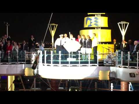 Christening of the new Regal Princess Cruise Ship by the Original Love Boat Cast as Godparents