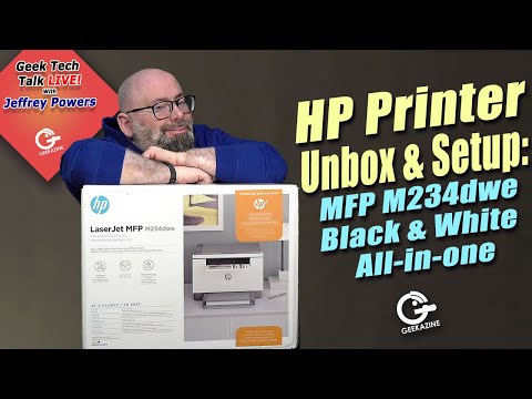 HP LaserJet MFP M234dwe Monochrome Printer Unbox and Setup