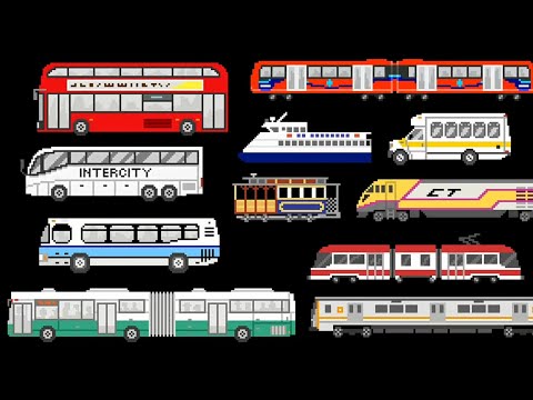 Public Transportation Vehicles Remastered - (@TheKidsPictureShow)