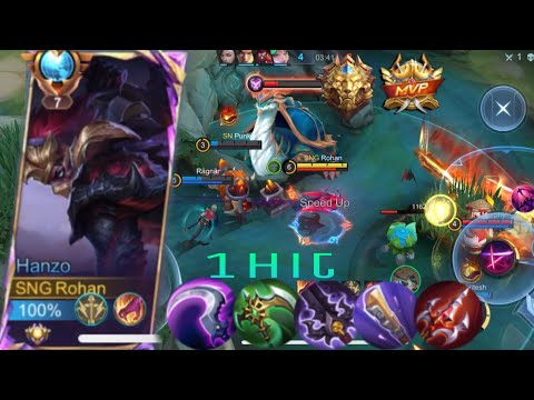 17 Kills!! Hanzo Super Fast Farming, Lvl 15 in 9 Minutes!! - Build Top 1 Global Hanzo ~ MLBB