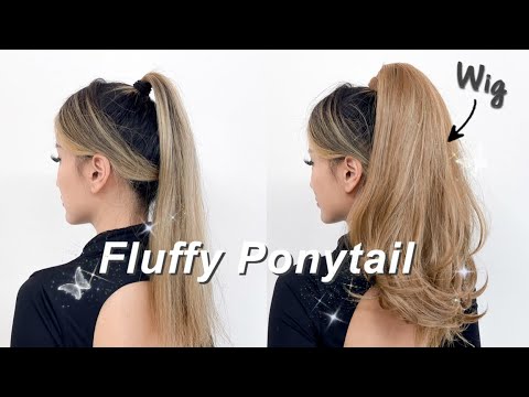 How I wear my fluffy ponytail extension | HAIR TUTORIAL