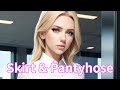 4K Skirt Pantyhose LOOKBOOK Office Lady Fashion Helen